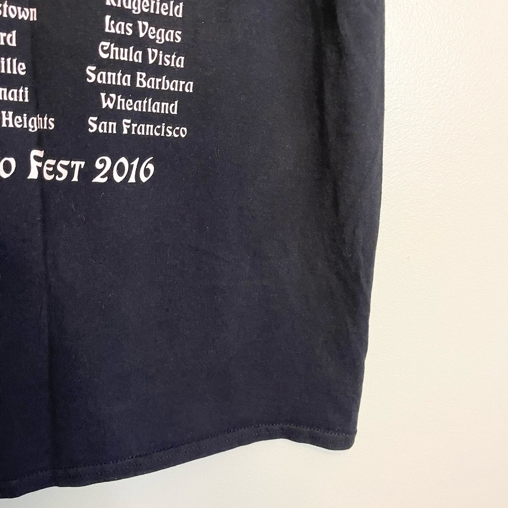 Journey Band 2016 Fest Tour Short Sleeve Crew Graphic Black T-Shirt Size Large - Picture 6 of 13